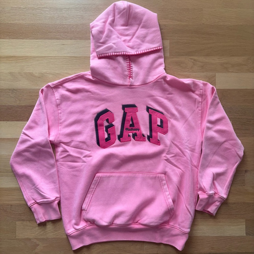 Gap x MadHappy Pink Gap Logo Hoodie